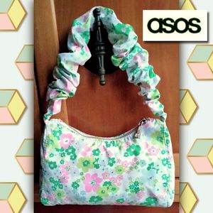 ASOS Ditsy Floral Print Shoulder Bag with Ruched Strap